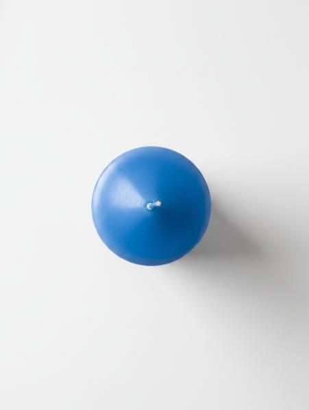 Blue Pillar Candle
