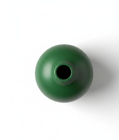 Green Bulbous Vase