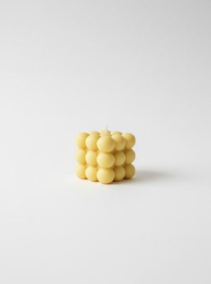 Yellow Bubble Candle