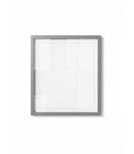 Gray Floating Document Frame
