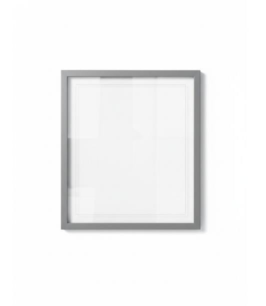 Gray Floating Document Frame
