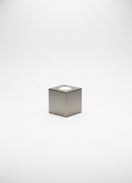 Gray Brushed Cube Lamp