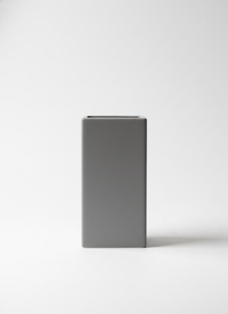 Gray Cuboid Vase