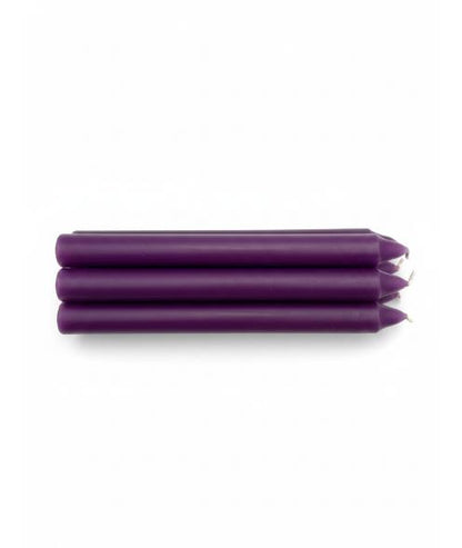 Purple Taper Candle Set