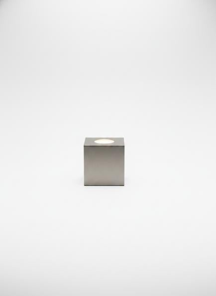 Gray Brushed Cube Lamp