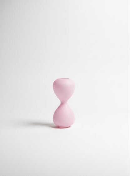 Pink Hourglass Vase