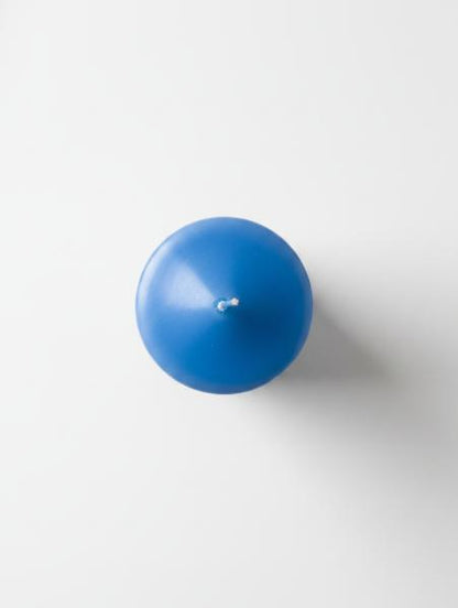 Blue Pillar Candle