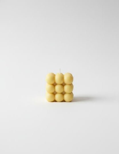 Yellow Bubble Candle
