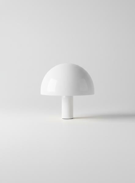 White Dome Table Lamp